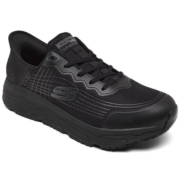 Skechers Men’s Slip-ins Max Cushioning Elite Slip Resistant Work Shoes, Size 9 - Picture 14 of 16